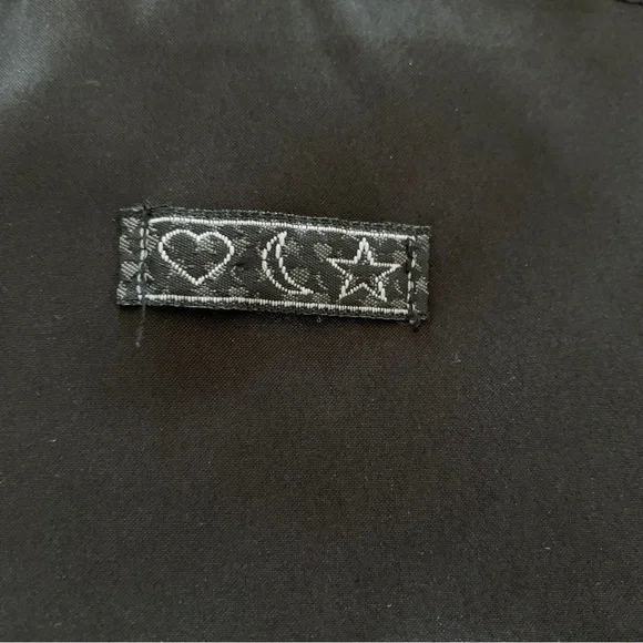 Vintage  90s Minimalist Black Dress Spaghetti Straps Midi Side Slit Size Small - Picture 10 of 11